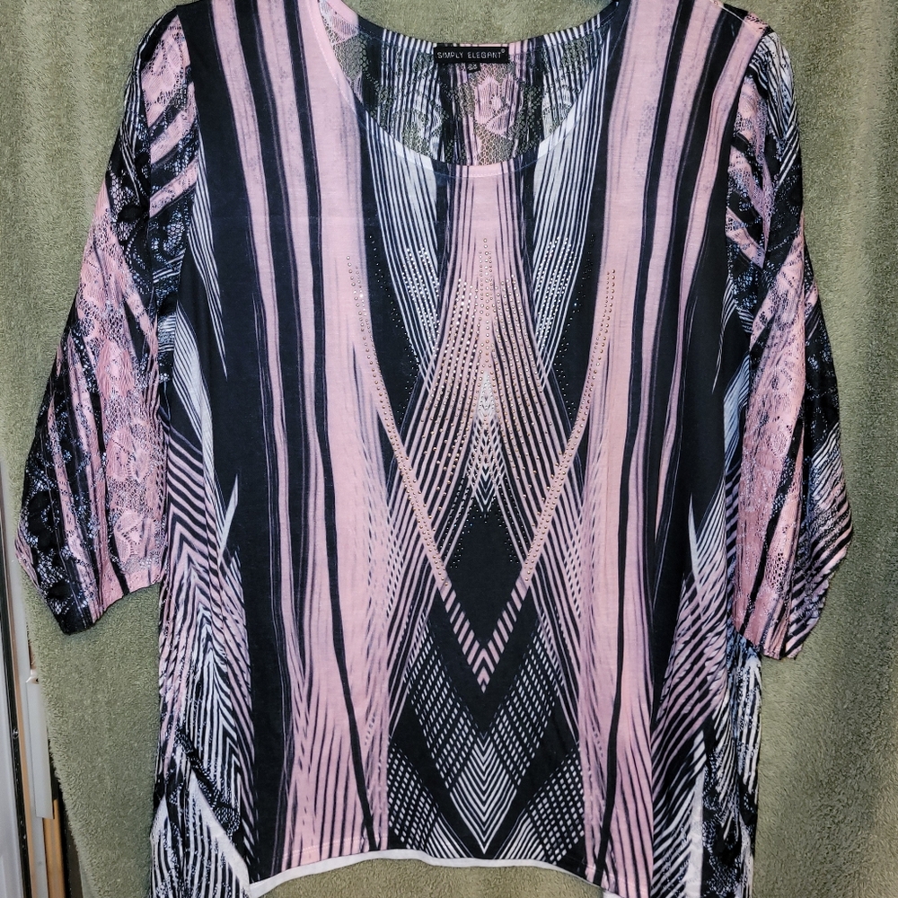 New Simply Elegant Blouse Size 2X-Large